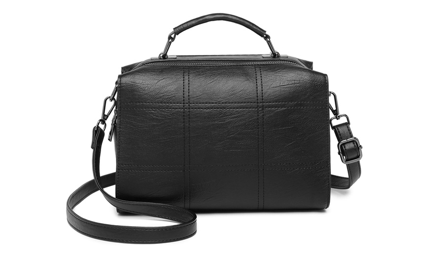 Image 2: Miss Lulu Multicompartment Crossbody Bag