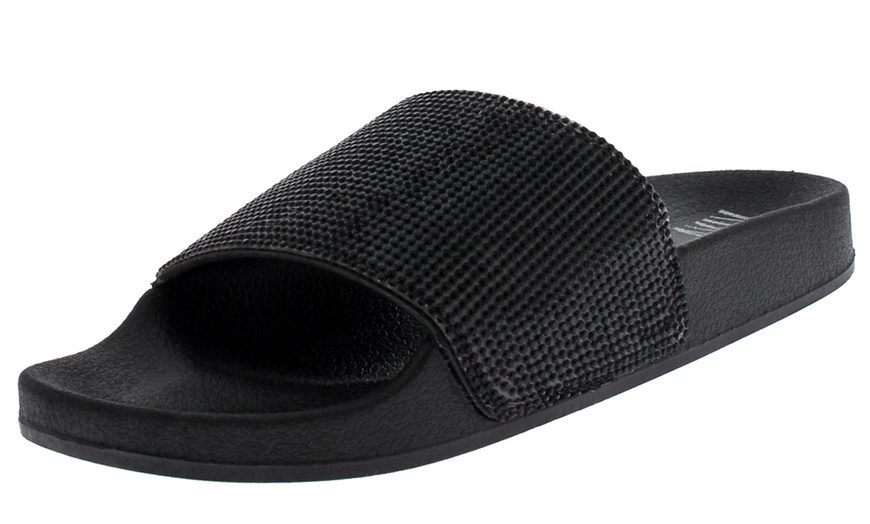 Image 2: Women's Diamante Sliders