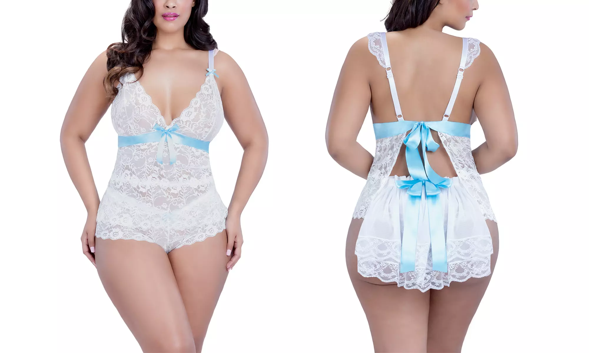 Oh La La Cheri Women's Plus-Size Bridal Lingerie Set (2-Pice) - Primary Image