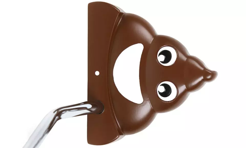 Intech Golf #2 Poop Emoji Mallet Putter, 35" - Second Medium