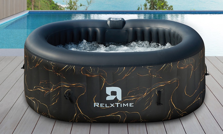 Image 1:  Opblaasbare ovale jacuzzi