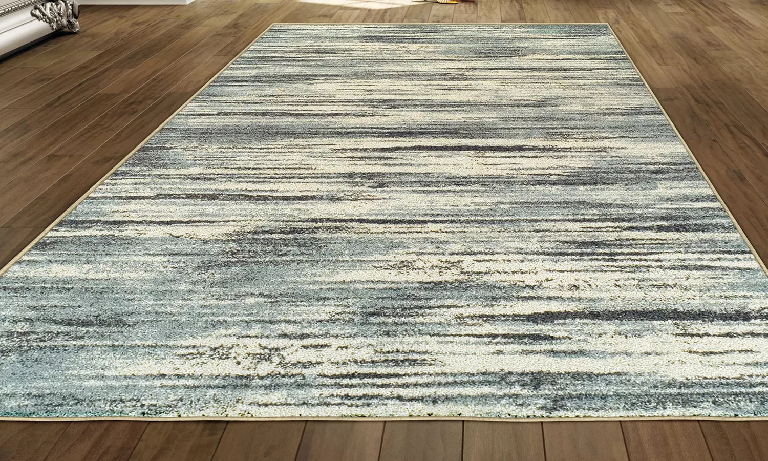 Ashford Distressed Stripe Ultra Soft Area Rug or Runner - Primary Image