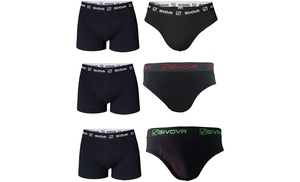 Set di 6 slip o boxer da uomo Givova