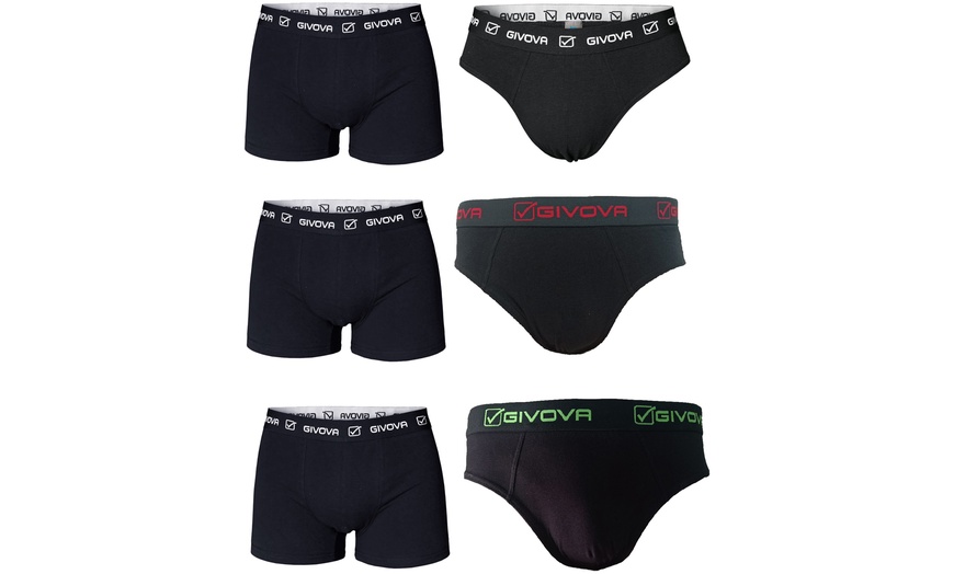 Image 1: Set di 6 slip o boxer da uomo Givova