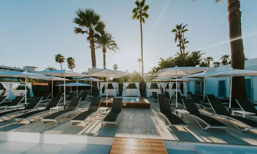 ¡Día de piscina con hamacas y cócteles!