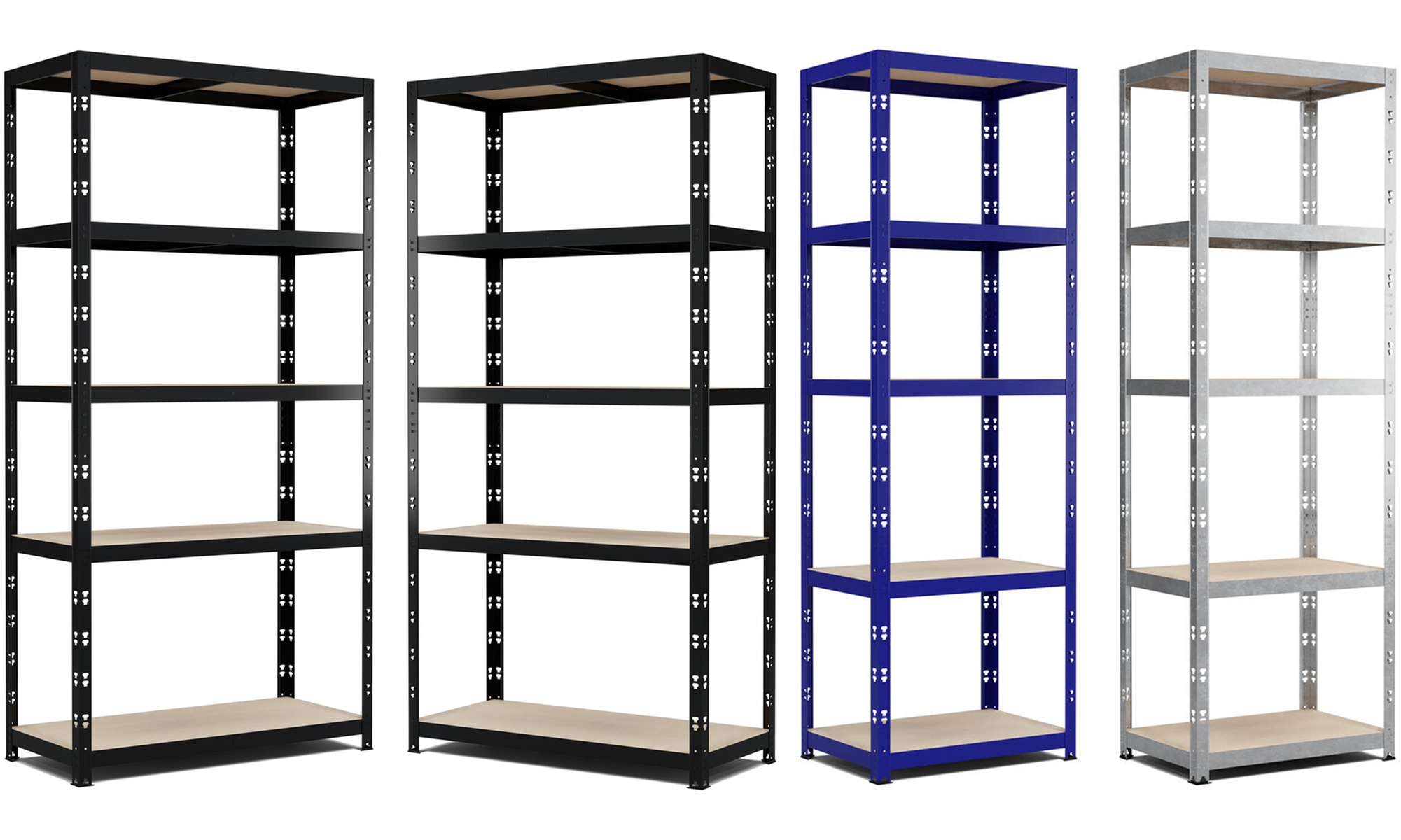 1 o 2 scaffali componibili portaoggetti in acciaio Eurospen