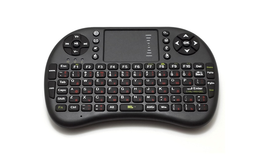 Image 1: Mini Keyboard Remote with Touchpad