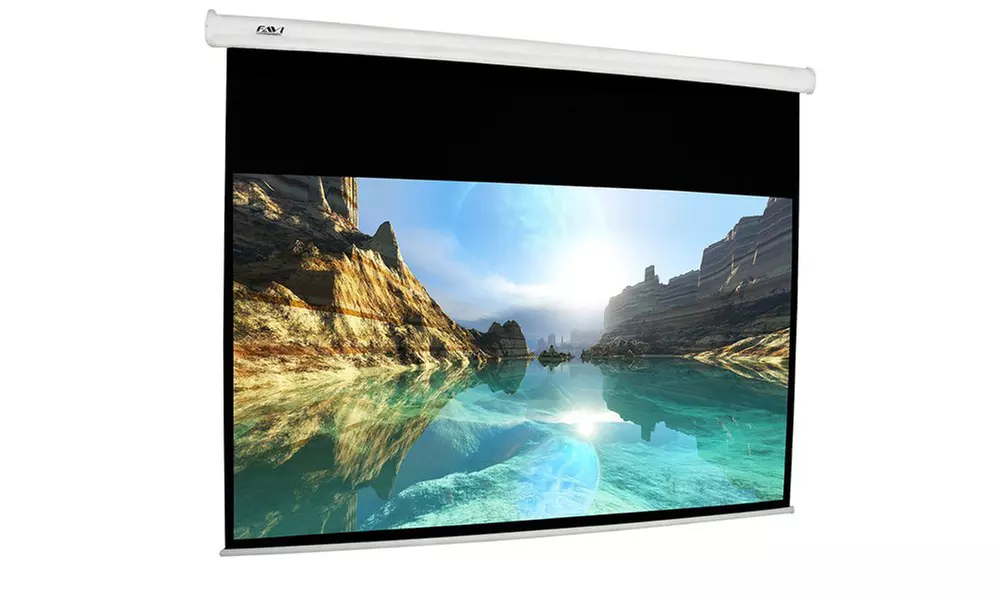 FAVI 100 inch 16:9 Electric Projector Screen with IR/RF Remotes - Primary Image