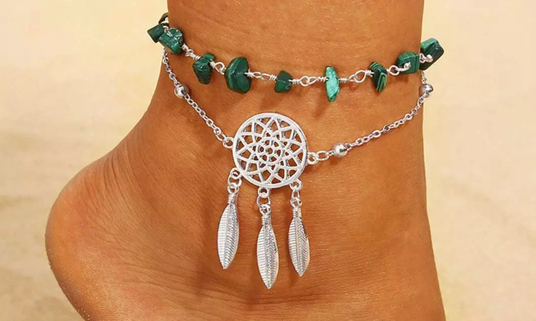 One or Two Bohemian Style Ankle Bracelets