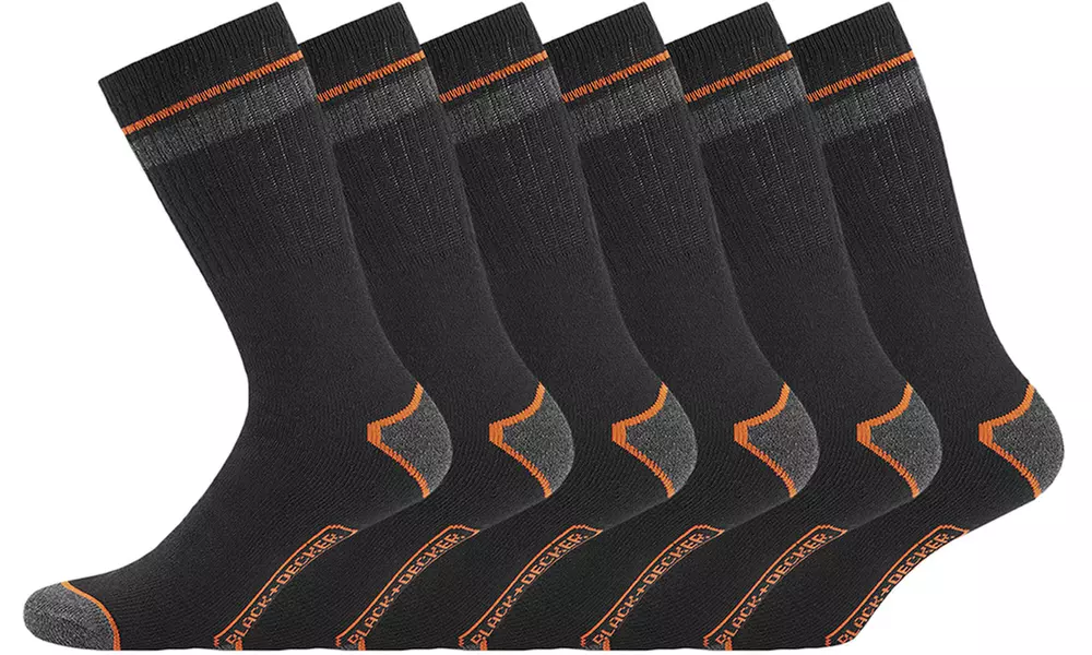 Lot de 6 paires de chaussettes de travail BLACK+DECKER