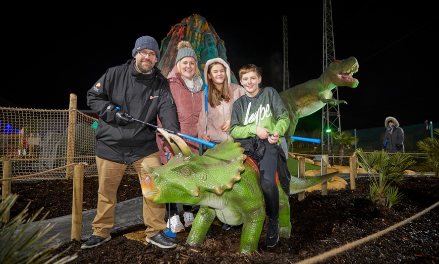 Image 2: Adventure Golf Fun with Pizza and Drinks Included for Two