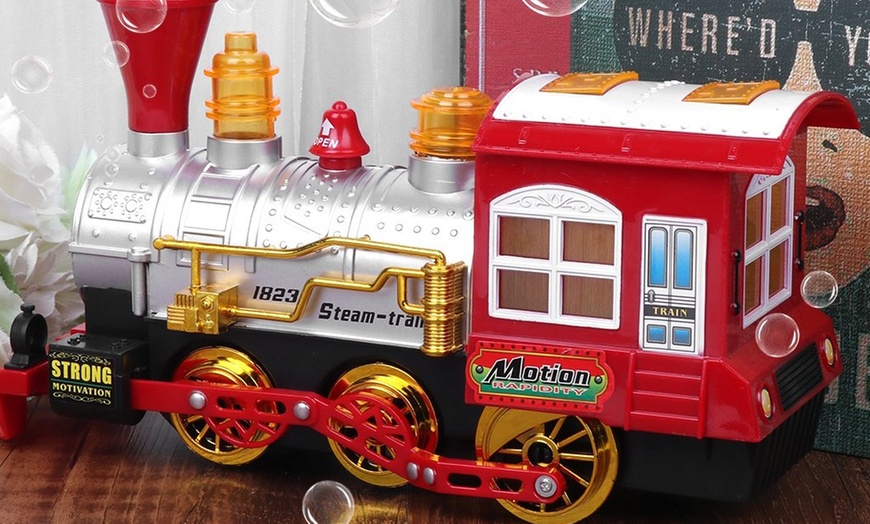 Image 1: Bubble Toy Train Set