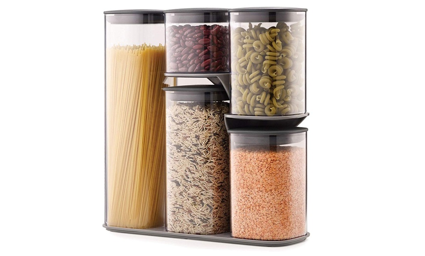 Joseph Joseph Dry Food Storage Container Set with Stand (3- or 5-Pc ...