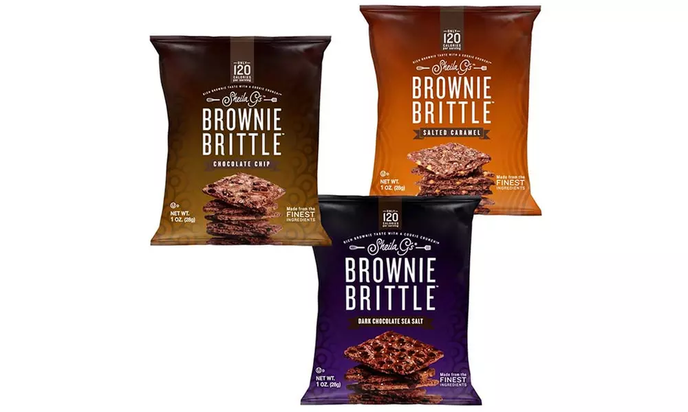 Brownie Brittle Chocolate Chip, Salted Caramel, and Dark Chocolate Bundle (30-Pack) - Primary Image