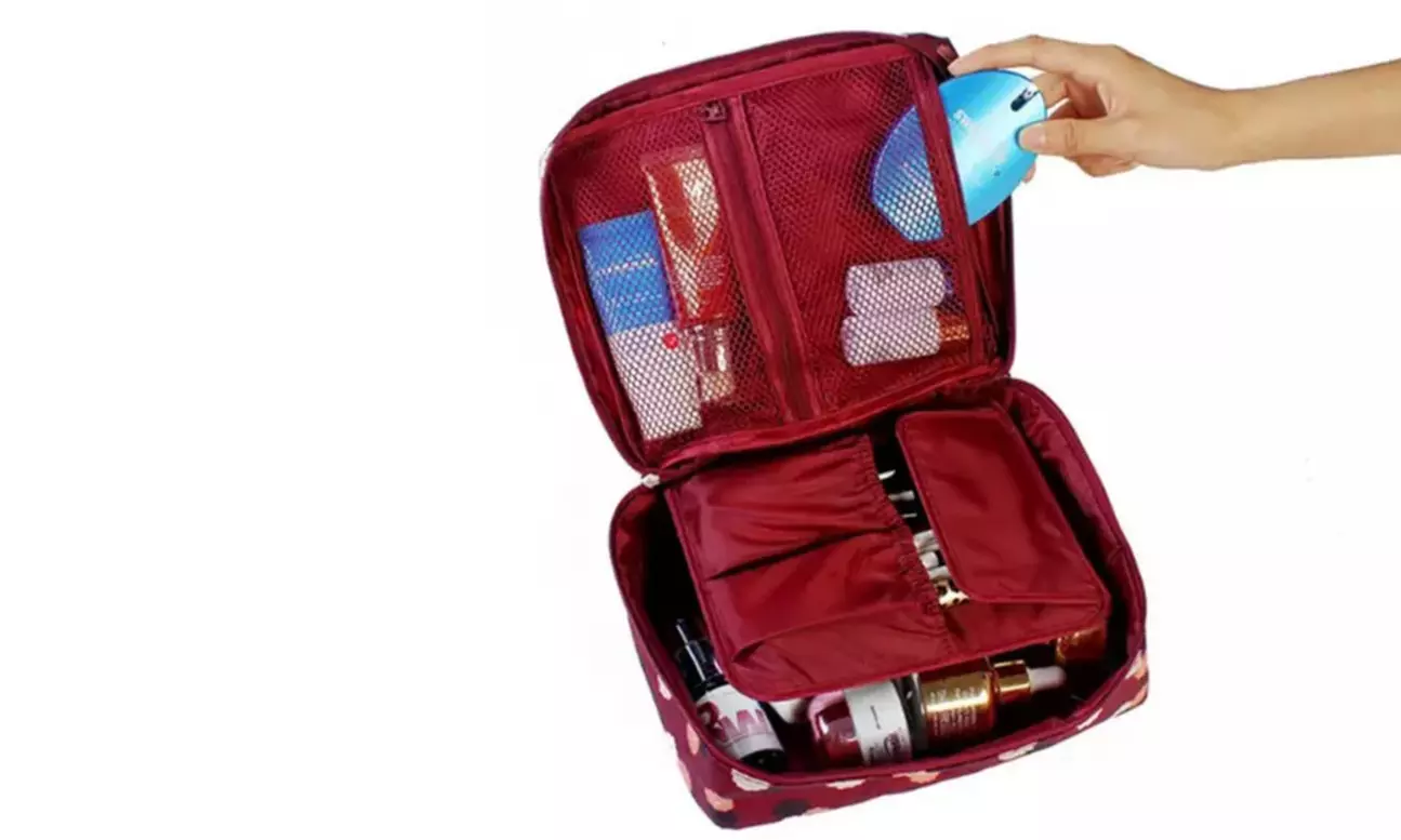 1 of 2 waterbestendige toilettassen