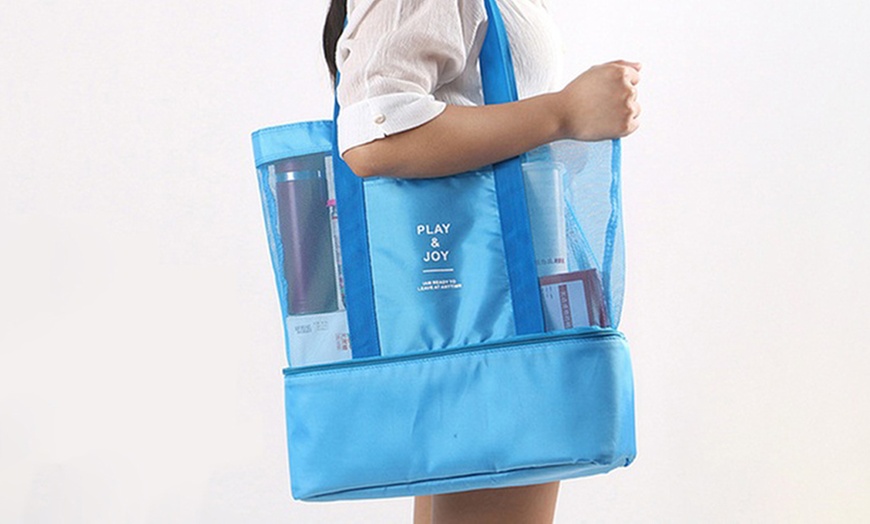 Image 9: Cooler Beach Tote Bag