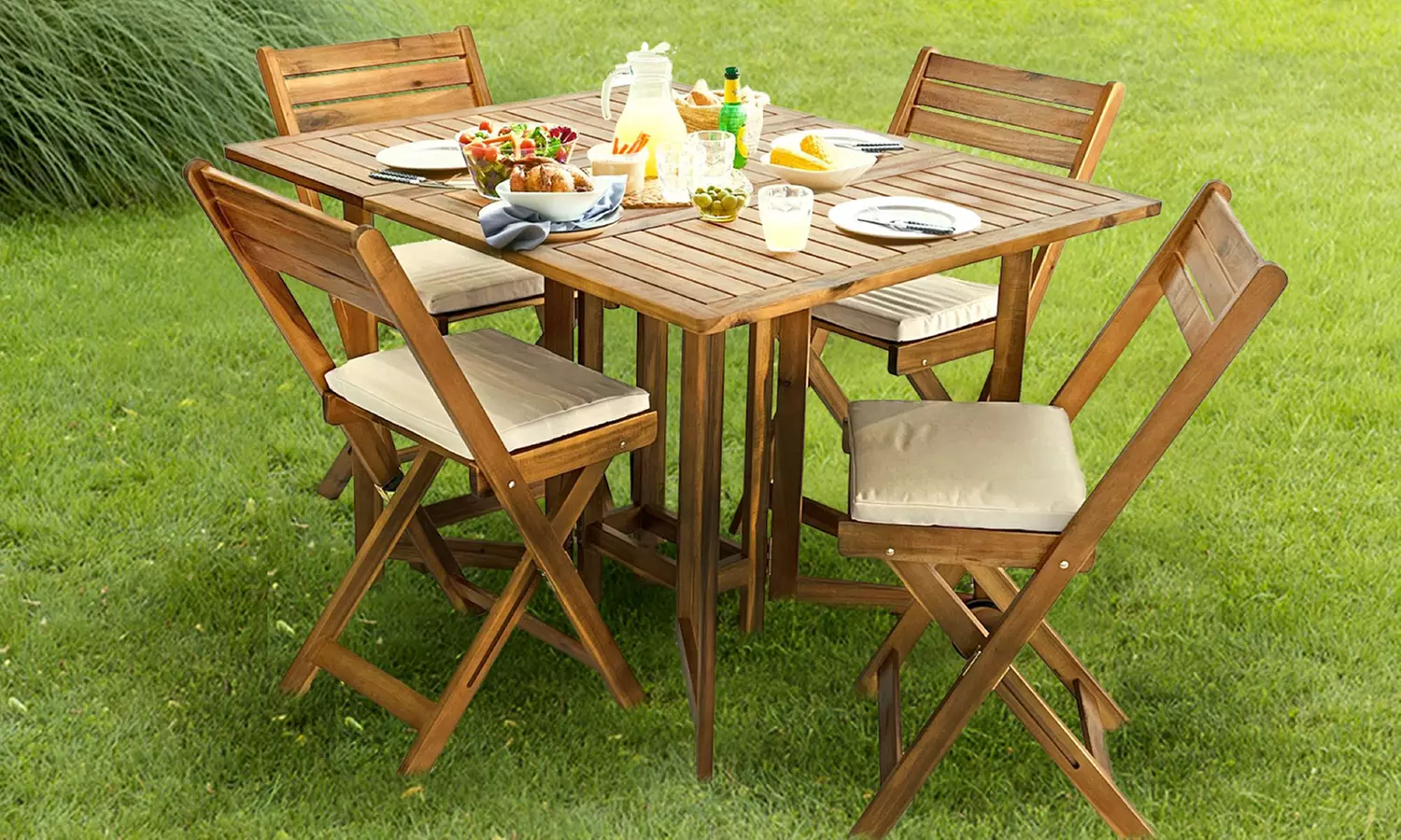 Set Vittoria Estosa con tavolo e 4 sedie da esterno