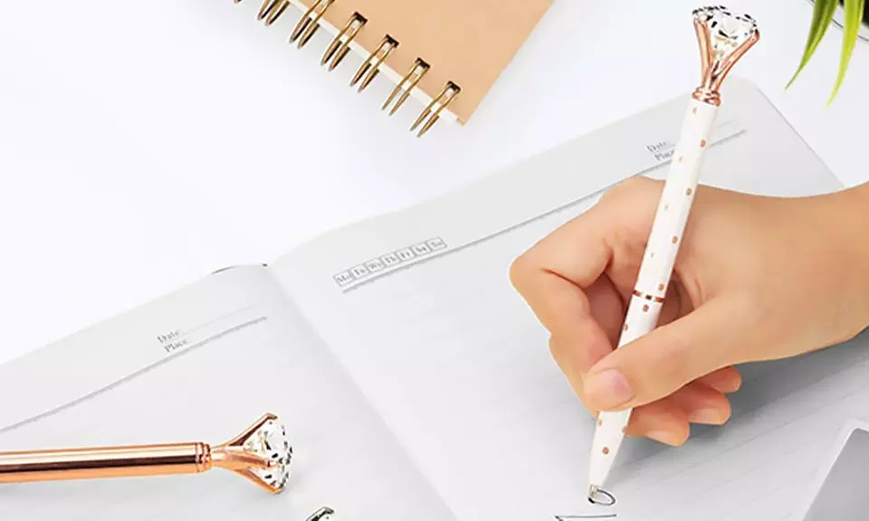 Multi-Color Diamond Ballpoint Pens (5-Pack) - Second Medium