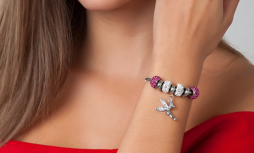 Image 3: Pulsera con charms de diferentes colores de SC Crystal