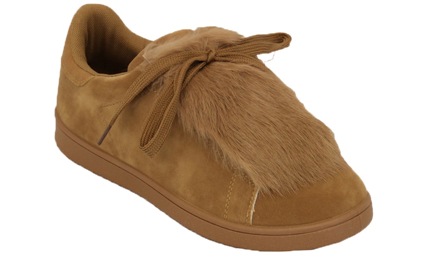 Image 4: Suede-Look Women's Trainers