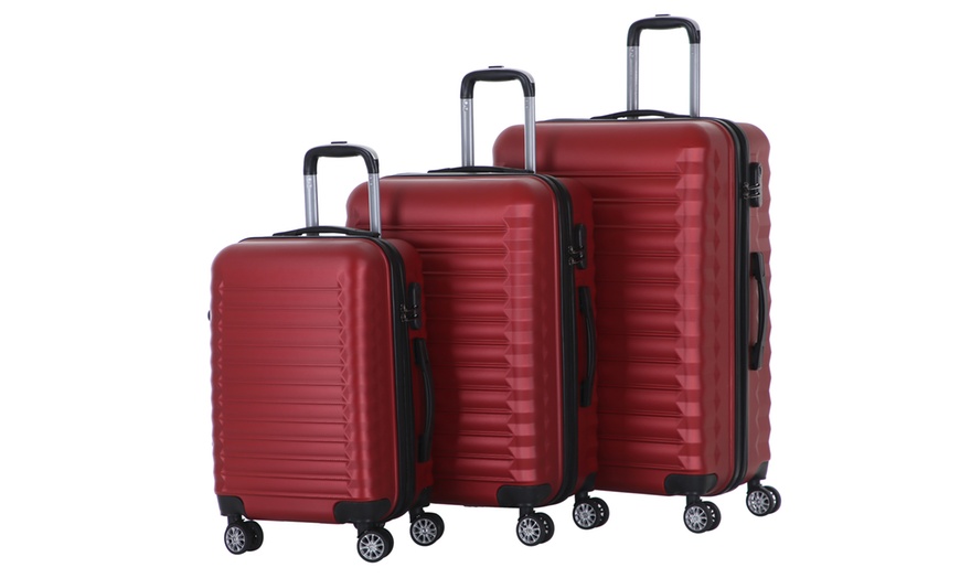 Image 25: Three-Piece Luggage Set