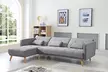 Bobochic Ecksofa Helly mit Bettfunktion und Chaiselongue in der Farbe nach Wahl - Second Medium