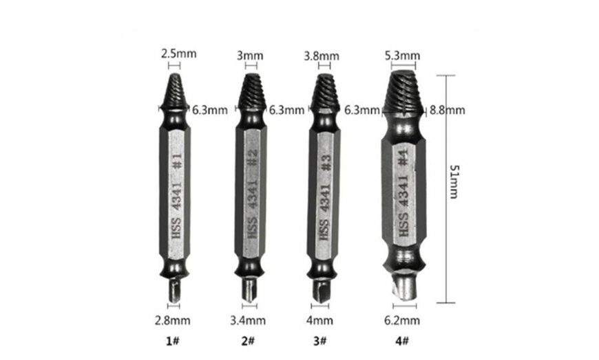 Image 8: Screw Extractor Drill Bits Set