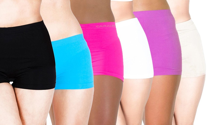 Image 3: One, Three or Six Pairs of Women's High Waist Boxer Shorts