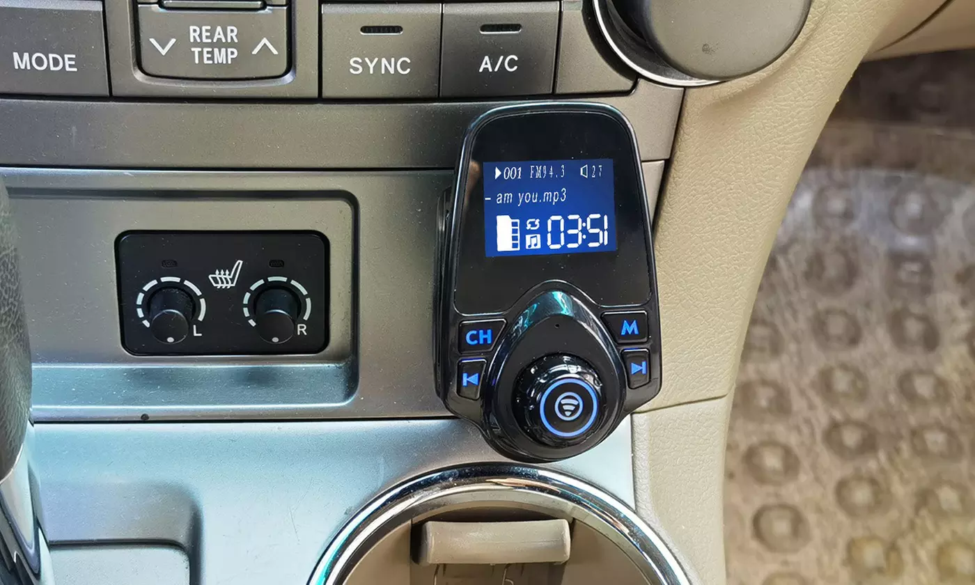 iMounTEK Wireless FM Car Transmitter Bluetooth Radio Adapter Dual USB Charger