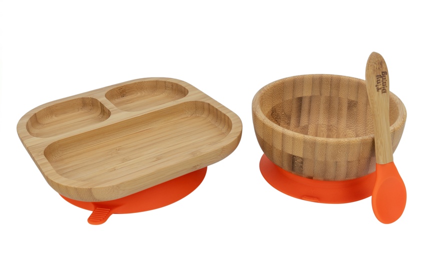 Image 8: Children's Bamboo Feeding Set