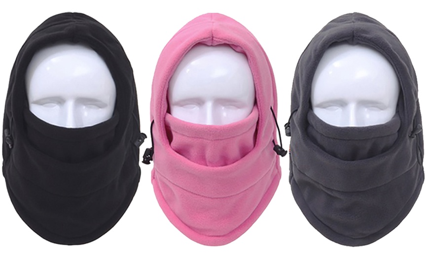 Image 18: Six-in-One Winter Thermal Fleece Hat