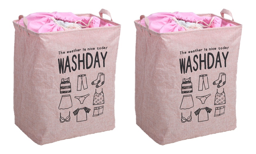 Image 8: One or Two Large Volume Laundry Baskets