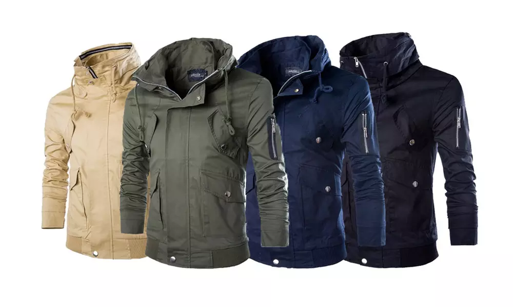 Herren-Kurzjacke aus Baumwolle in der Farbe und Größe nach Wahl - Primary Image