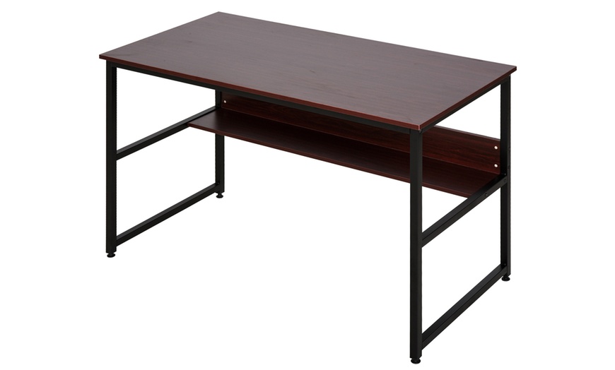 Image 14: HomCom Sturdy Desk