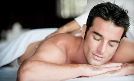 Men’s Haircut and Shave with Hot-Towel Treatment and Optional Massage at The Man Cave Barber Shop (Up to 65% Off) - Primary Image