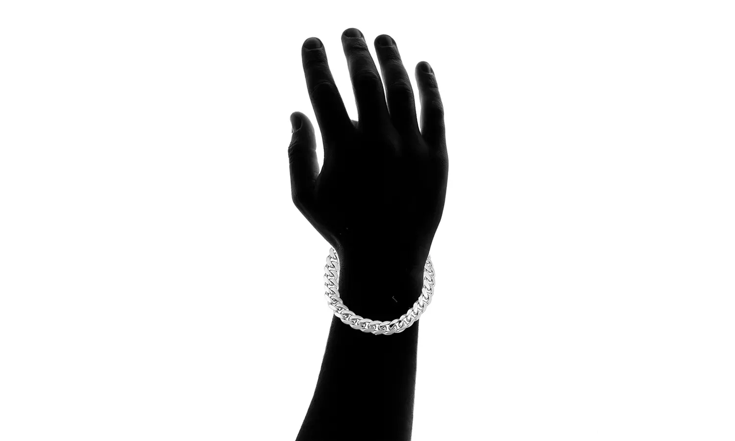 Men's Italian Sterling Silver 7MM Miami Cuban Bracelet - Image 3