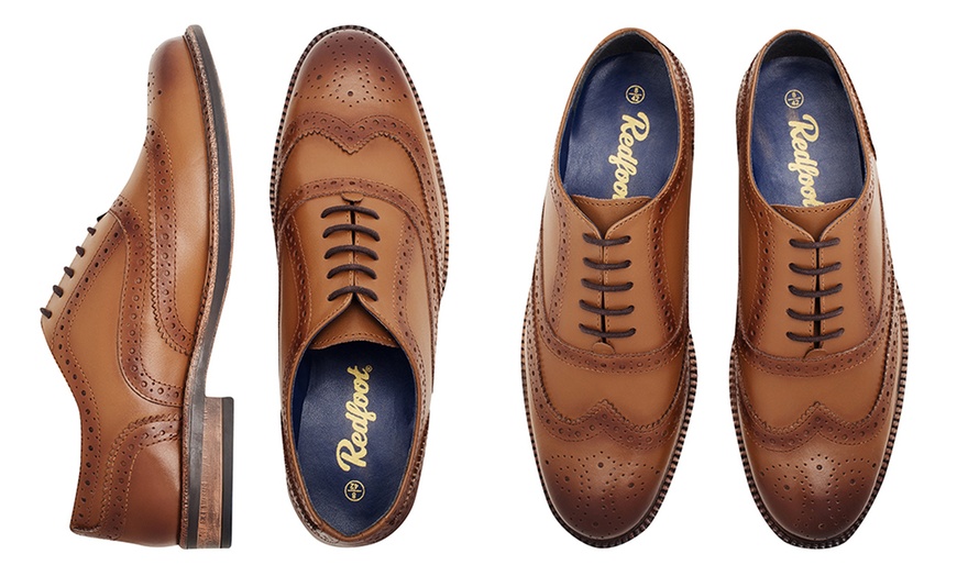 Image 7: Men's Oxford Brogue Shoes