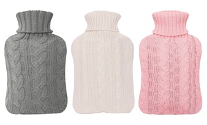 Up to Three Hot Water Bottles with Knitted Cover