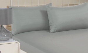 Plain Dye Microfibre Fitted Sheet