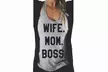 Leo Rosi Women's Wife Mom Boss Top. Plus Sizes Available - Second Medium