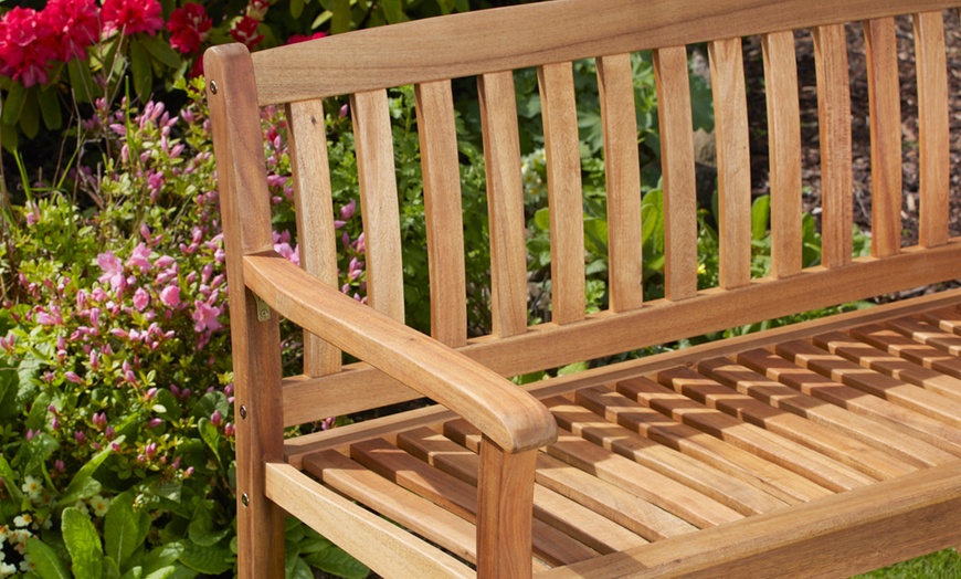 Image 4: Acacia Garden Bench Selection