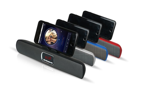 Haut-parleur Bluetooth avec fonction Line-In et support pour smartphone