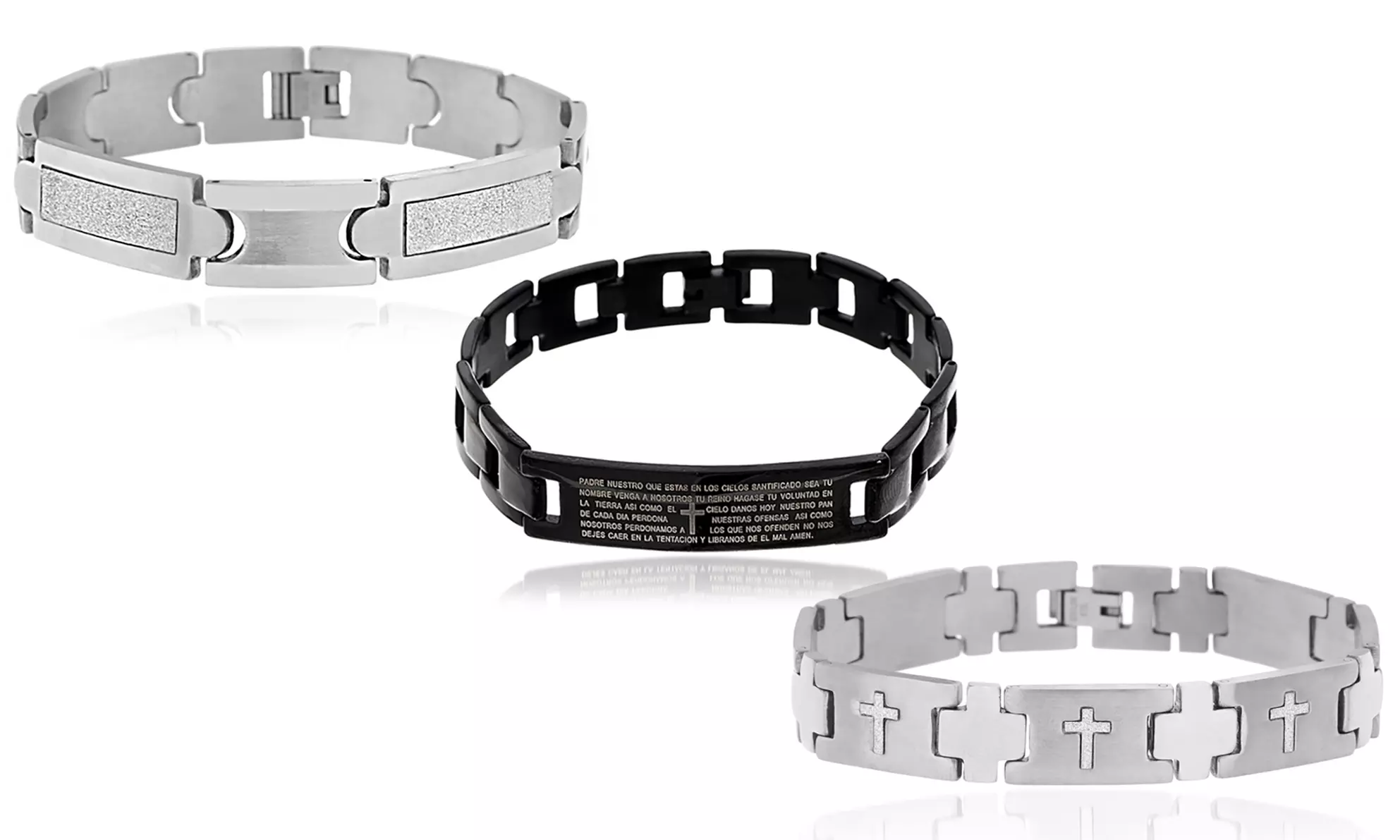Reinforcements Men's Stainless Steel Bracelets - Primary Image