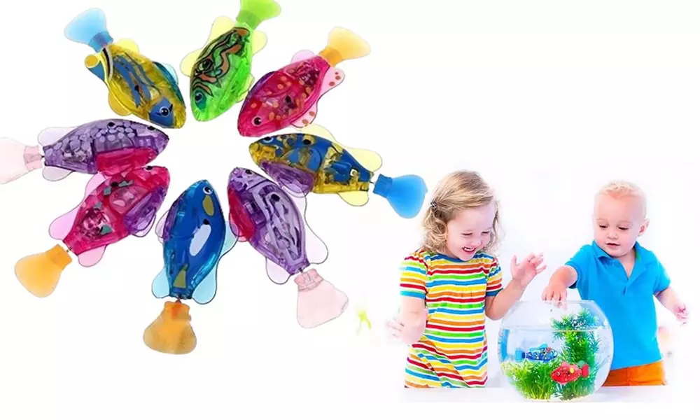 2x oder 4x LED-Roboterfischspielzeug