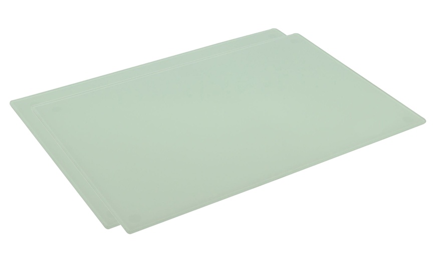 Image 2: Clear Glass Placemats