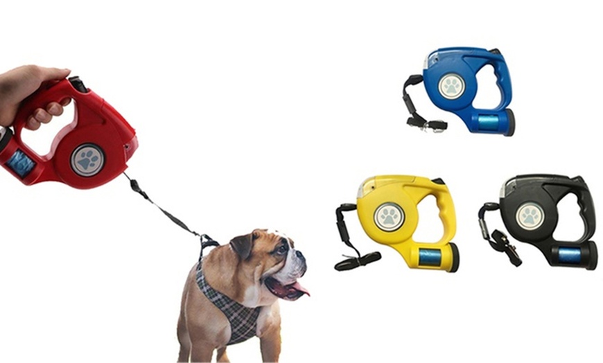 Image 1: 5m Retractable Dog Leash