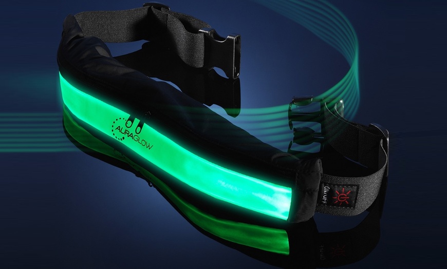 Image 2: Light-Up LED High Visibility Belt