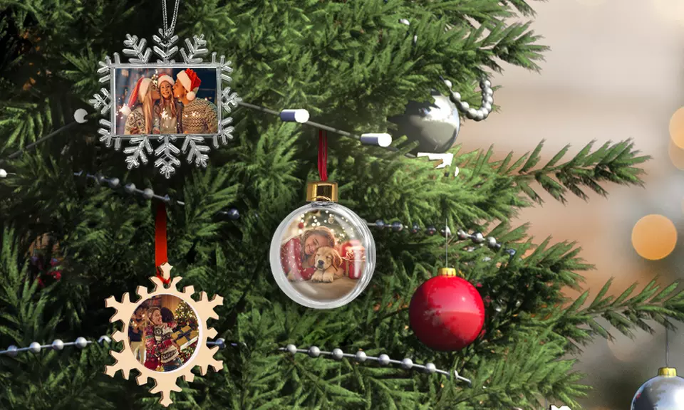 Spruce up your Christmas with top-quality & creative Customized Tree Ornaments from CanvasOnSale (Up to 37% off) - Primary Image