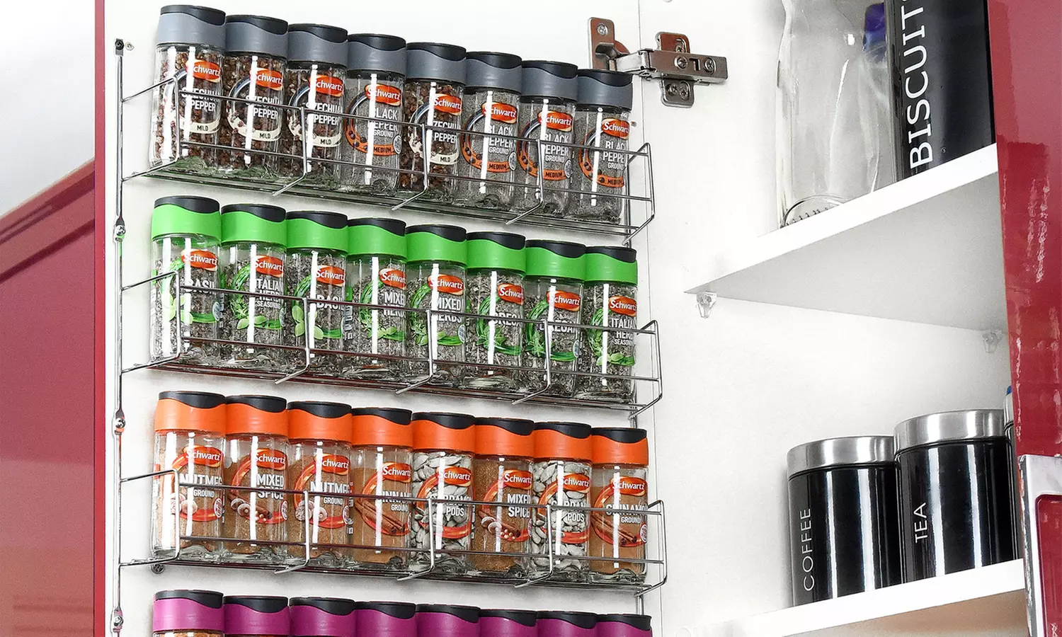 Chrome Herb and Spice Rack - Primary Image