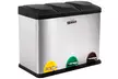 Poubelle écologique tri sélectif 3 compartiments 45 L Wellhome - Image 3